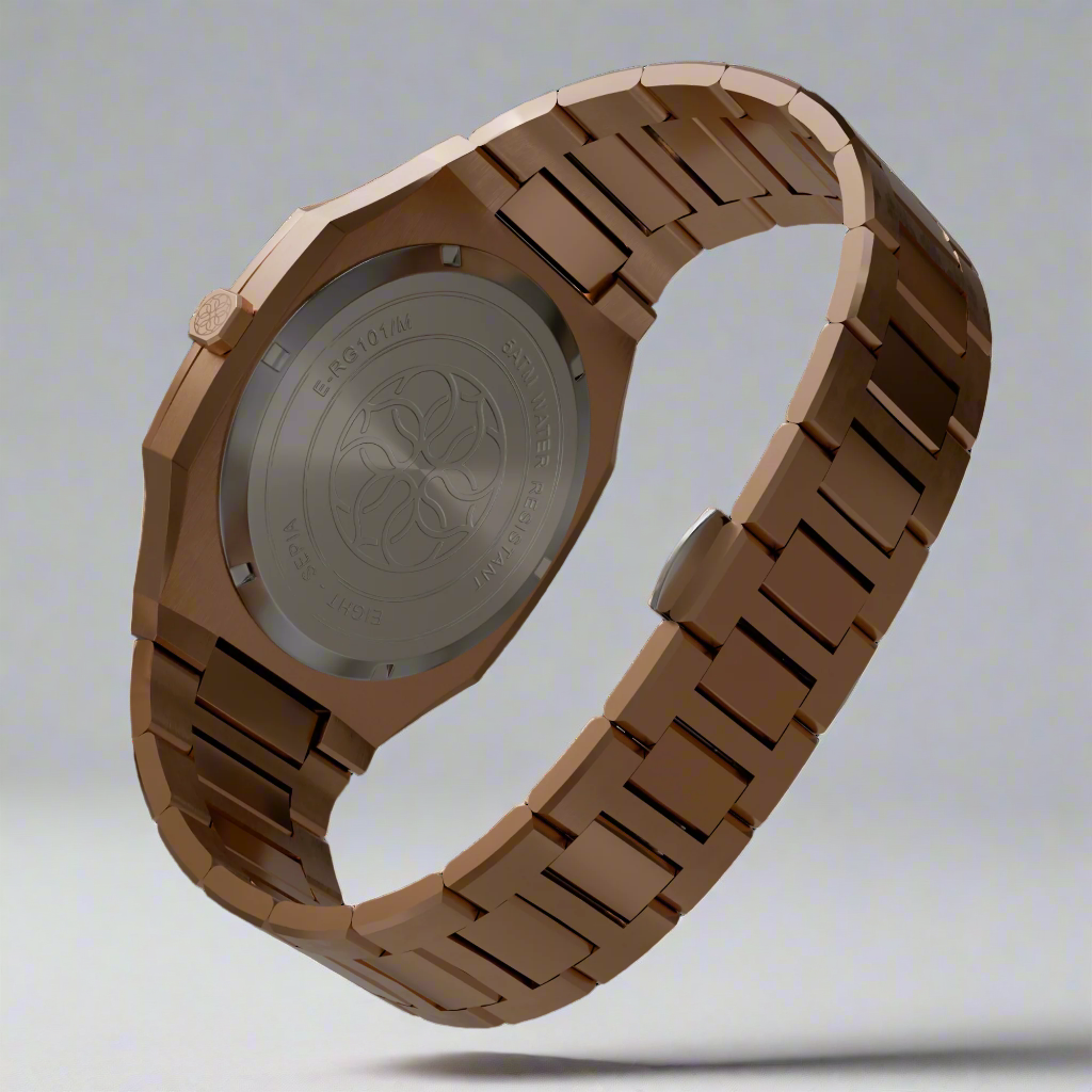 SEPIA Watch Back Case - Stainless Steel Rose Gold Caseback