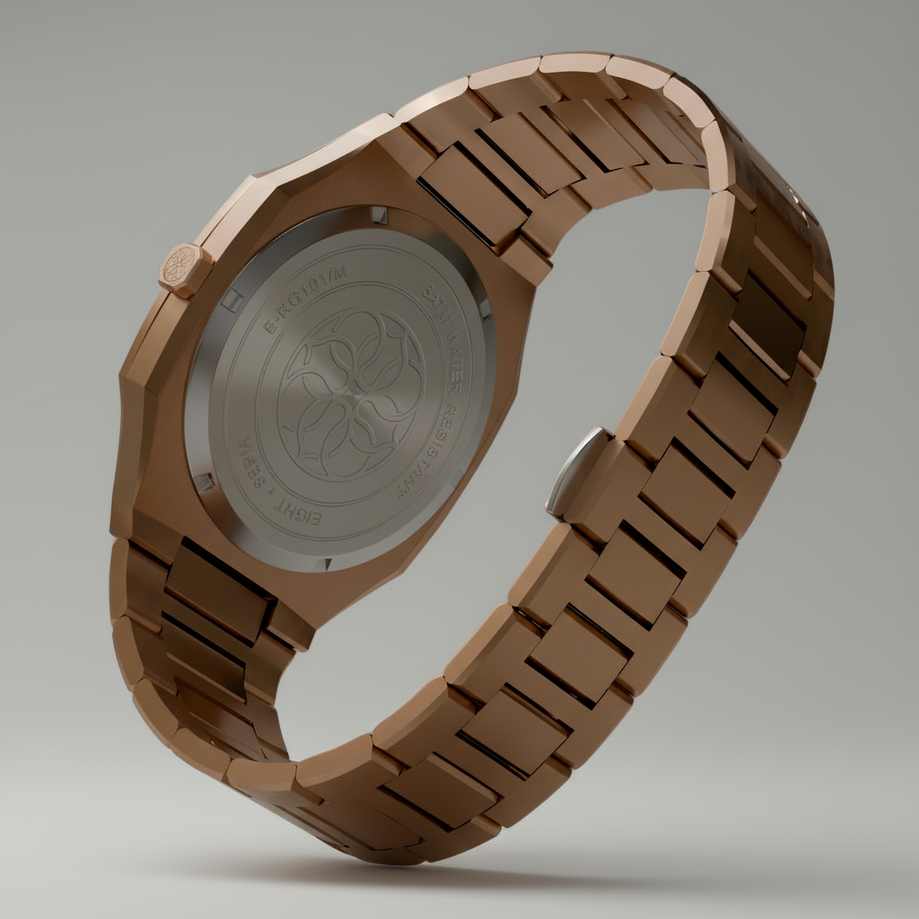 SEPIA Watch Back Case - Stainless Steel Rose Gold Caseback